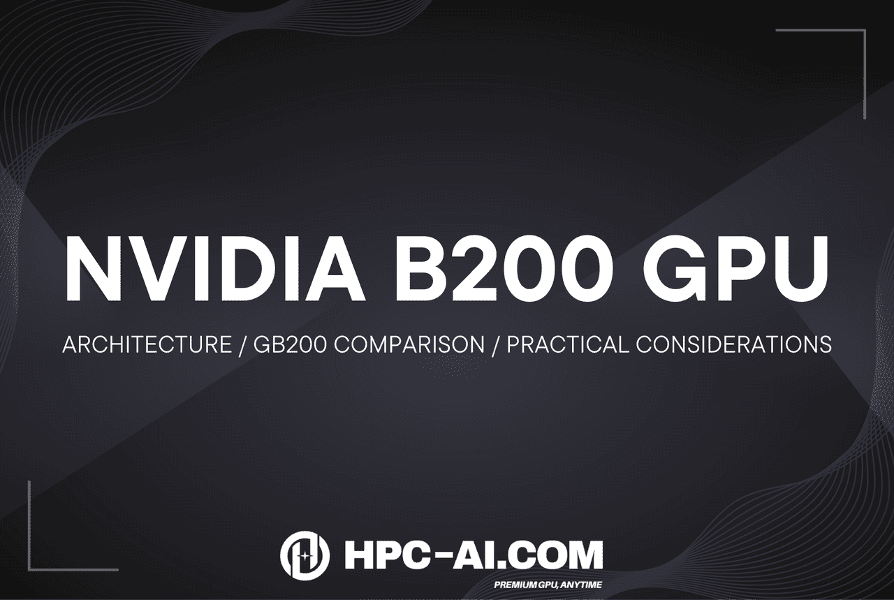 HPC-AI B200 GPUS